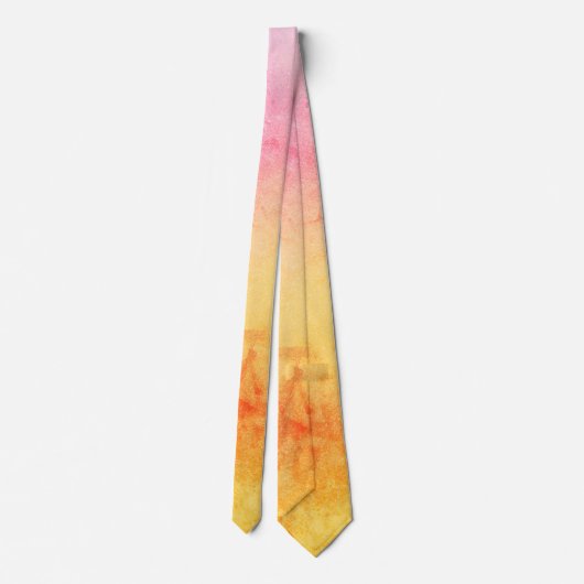 Sunset Gradient Elegant Silk Stropdas (Achterkant)