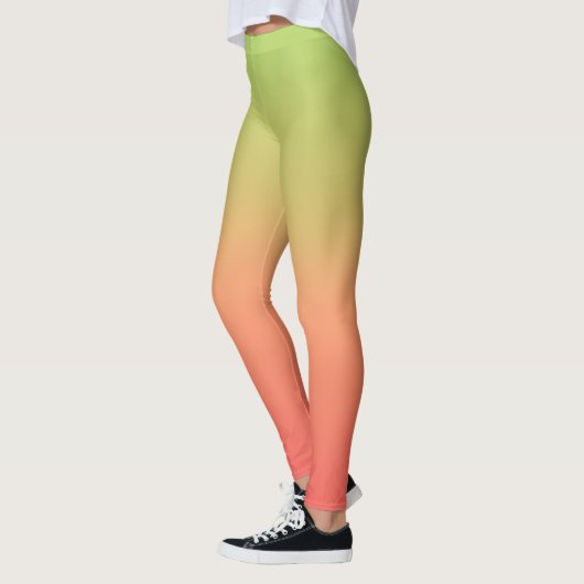 Sunset Gradient Leggings – Zachte & Kleurrijke Vib (Links)