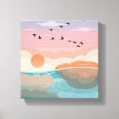 Sunset Gradient Wall Art | Canvas Verpakt Modern (Voorkant)