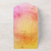 Sunset Gradient Wedding Invitation All In One Uitnodiging (Buitenkant)