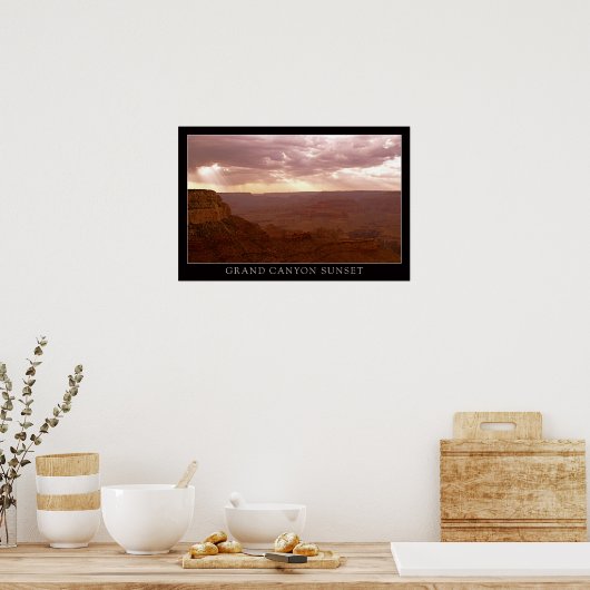 Sunset Grand Canyon Poster (Keuken)