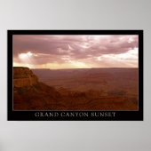 Sunset Grand Canyon Poster (Voorkant)
