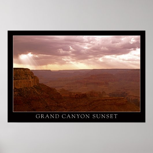 Sunset Grand Canyon Poster (Voorkant)