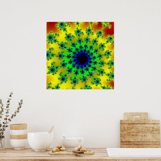 Sunset Green Eye Poster (Keuken)