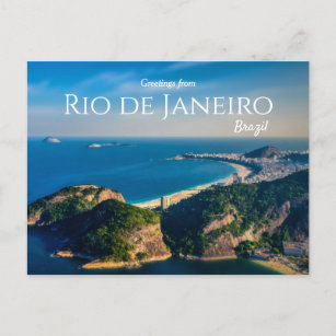 Sunset Greetings uit Rio De Janeiro Brazilië Briefkaart