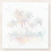 Sunset Grove Glazen Onderzetter (Achterkant)