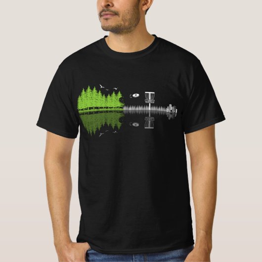 Sunset Guitar Disc Golf, ideaal voor schijfgolf T-shirt (Voorkant)