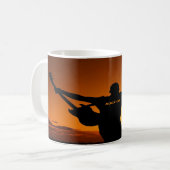 Sunset Guitar Man Silhouette Koffiemok (Voorkant links)