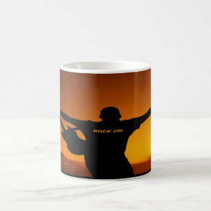 Sunset Guitar Man Silhouette Koffiemok