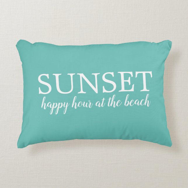 Sunset Happy Hour bij het Beach accent kussens (Voorkant)