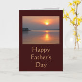 Sunset Happy Vaderdag Kaart (Gele Bloem)