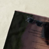 Sunset Harbour met Boats Beach Towel Strandlaken (In situ)