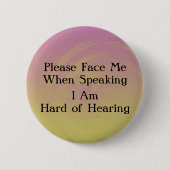Sunset Hard Hearing Button (Voorkant)
