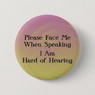 Sunset Hard Hearing Button