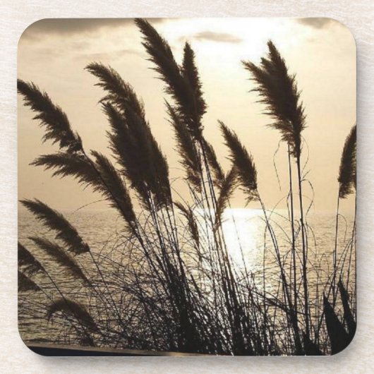 Sunset Hard Plastic Onderzetter - set van 6 (Voorkant)