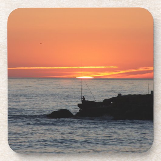 Sunset Hard Plastic Onderzetter - set van 6 (Voorkant)