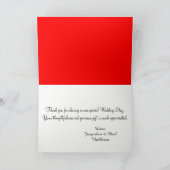 Sunset hart rode bruiloft dank u kaarten (Binnen)