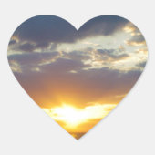 SunSet Hart Sticker (Voorkant)
