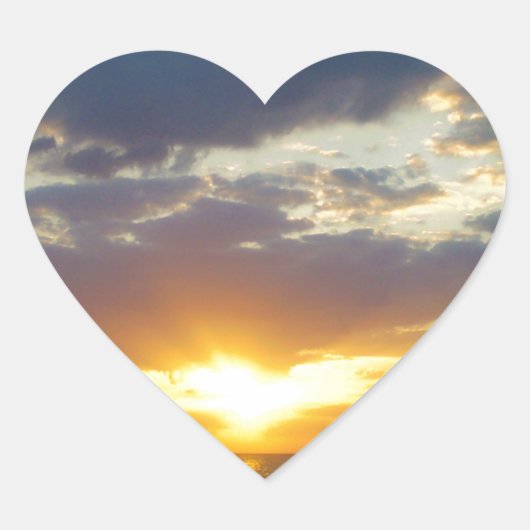 SunSet Hart Sticker (Voorkant)