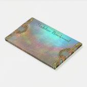 Sunset Haze Mooi Monogram Post-it® Notes (Schuin)