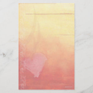 Sunset Heart-Briefpapier Briefpapier