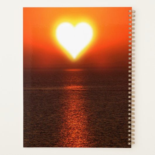 Sunset Heart Planner (Achterkant)