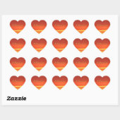 Sunset Heart Stickers (Vel)