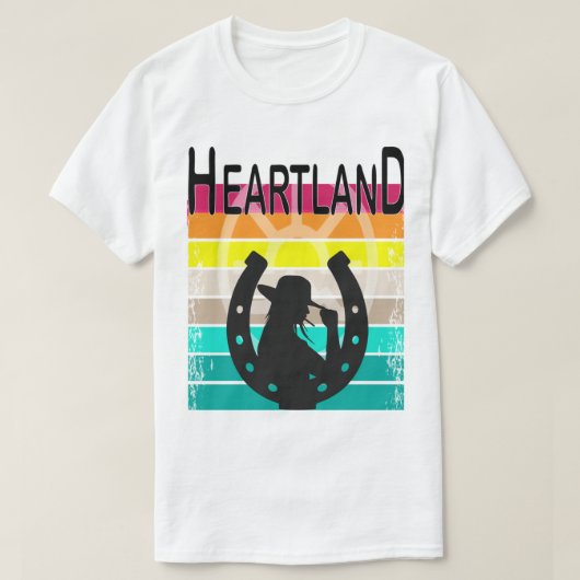 Sunset heartland,sunset heartland logo,heartland r t-shirt (Design voorkant)