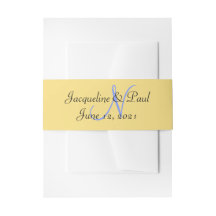 Sunset Hearts Mellow Yellow Blue Monogram