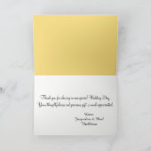 Sunset Hearts Oranje bruiloft dank u kaarten (Binnen)