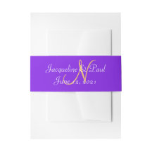Sunset Hearts Violet Golden Sunset Monogram