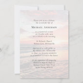 Sunset | Herdenking van het leven door begrafeniss Kaart (Achterkant)