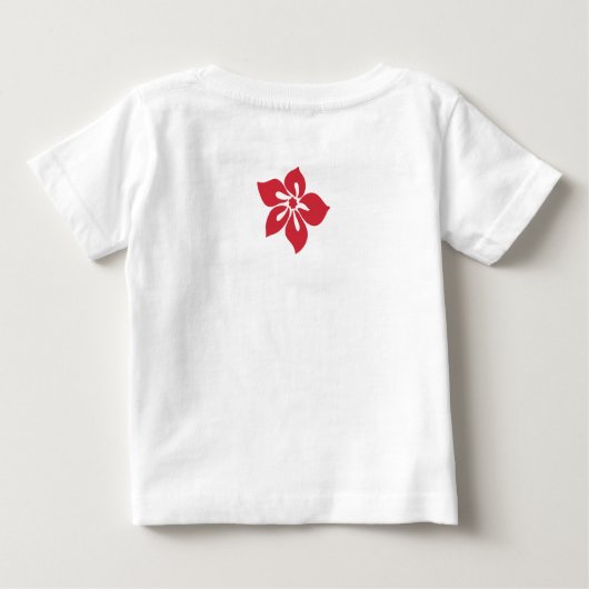 Sunset Hibiscus Hawaïaans T-shirt (Achterkant)