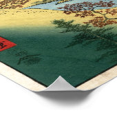 Sunset Hill Meguro Hiroshige Poster (Hoek)