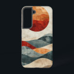 Sunset Hills Serenity telefoonhoesje Samsung Galaxy Hoesje<br><div class="desc">Gelaagde heuvels in diepe zonsondergangtinten vormen een harmonieus landschap vol warmte,  diepte en avondrust.</div>