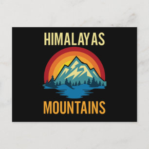 Sunset Himalayas Mountains Briefkaart