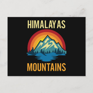 Sunset Himalayas Mountains Briefkaart
