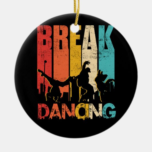 Sunset Hip Hop Urban Dance Breakdancer Street Art Keramisch Ornament (Voorkant)