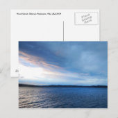 Sunset, Hood Canal Briefkaart (Voorkant / Achterkant)