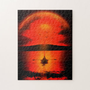  Sunset Hope Faith Love Enmoediger Legpuzzel