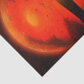  Sunset Hope Faith Love Enmoediger Tissuepapier (Detail)