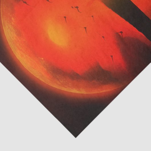  Sunset Hope Faith Love Enmoediger Tissuepapier (Detail)