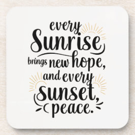 Sunset Hope-Onderzetter Bier Onderzetter