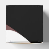Sunset Horizon: Abstract Roze, Zwart & Wit Bedankdoosjes (Bovenkant)