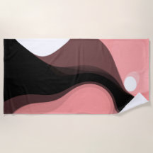 Sunset Horizon: Abstract Roze, Zwart & Wit