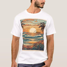 "Sunset Horizon Beach Vibes T-shirt