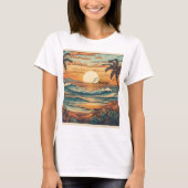 Sunset Horizon Beach Vibes T-shirt (Voorkant)