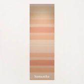 Sunset Horizon Stripes Minimal Calm Yogamat (Voorkant)