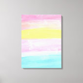 Sunset Horizon Waterverf Abstract Canvas Afdruk (Voorkant)