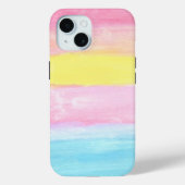 Sunset Horizon Waterverf Abstract Case-Mate iPhone Case (Achterkant)